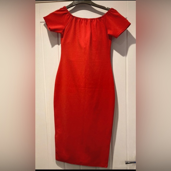 New Look red knot front bodycon dress ladies size 8 new with tags - Picture 4 of 4